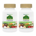 NaturesPlus Źródło Life Garden Wapń - 120 Kapsułki wegańskie, Opakowanie 2 - wegetariańskie, Gluten Free, Certified Organic - 60 Służenie ogółem
