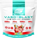 Granitowe suplementy Vaso Blast, Rainbow Candy Flavor, Stymulant- Free Pre Workout dla mężczyzn i kobiet z ekstrakt z winogron, Azotyn argininy, & VasoDrive- AP dla Max Pompa (20 Sług)