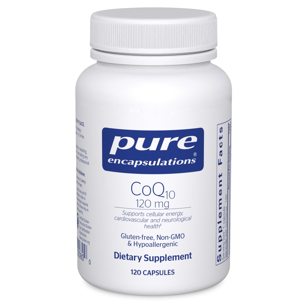 Czyste enkapsulacje CoQ10 120 mg - Coenzym Q10 Suplement dla Zdrowia Serca, Energii, Przeciwutleniaczy, Zdrowia Mózgu i Pamięci - Zdrowie komórkowe, Wspomaganie kognitacji i układu sercowo- naczyniowego * - 120 Kapsułki