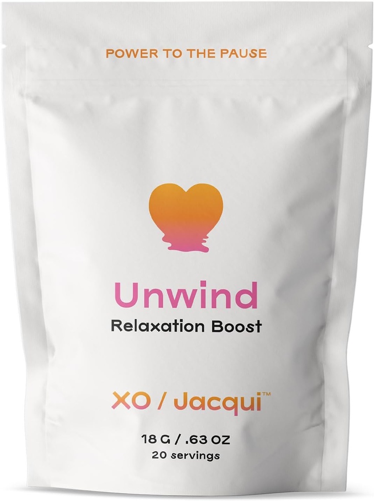 Unwind Boost Calming Natural Organic Menopauza Wsparcie dla Relief Stress - Add- na Booster Protein Powder - Pomaga Relieve objawy menopauzy - z rumianku organicznego, Lavender & Lemon