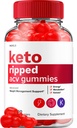 Keto Ripped ACCV Gummies - Advanced Ripped Keto + ACV Weight Management Gummies Jabłko Cydr Wyrywana ACCV Gummies Suplement diety Recenzje Extra Siła (60 Gummies)