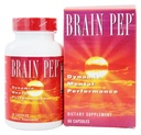 Naturalna równowaga mózgu Pep 124; Suplement funkcji mózgu z Ginkgo Biloba, Kola Nut 124; Pomaga wspierać ulepszoną pamięć, Focus & Mental Clarity 124; 60 Kapsułki