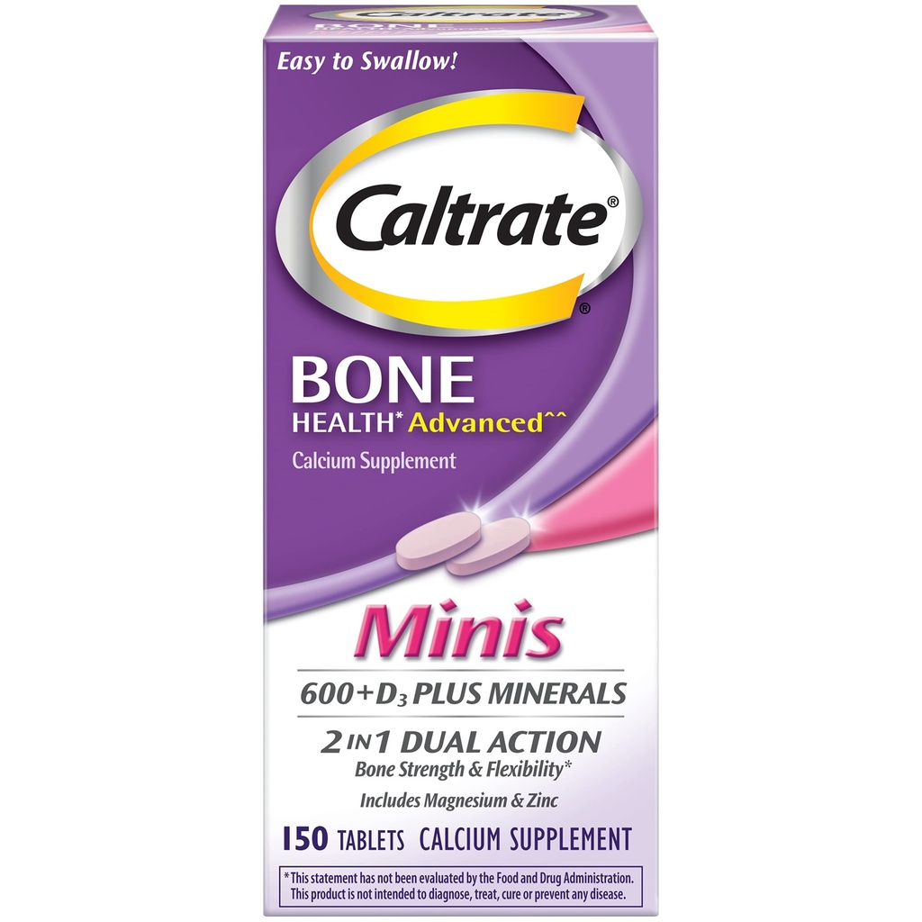 Caltrate Minis Wapnia i Witamina D3 Tabletki 150 CT (OPAKOWANIE ZAWIERAJĄCE 2)