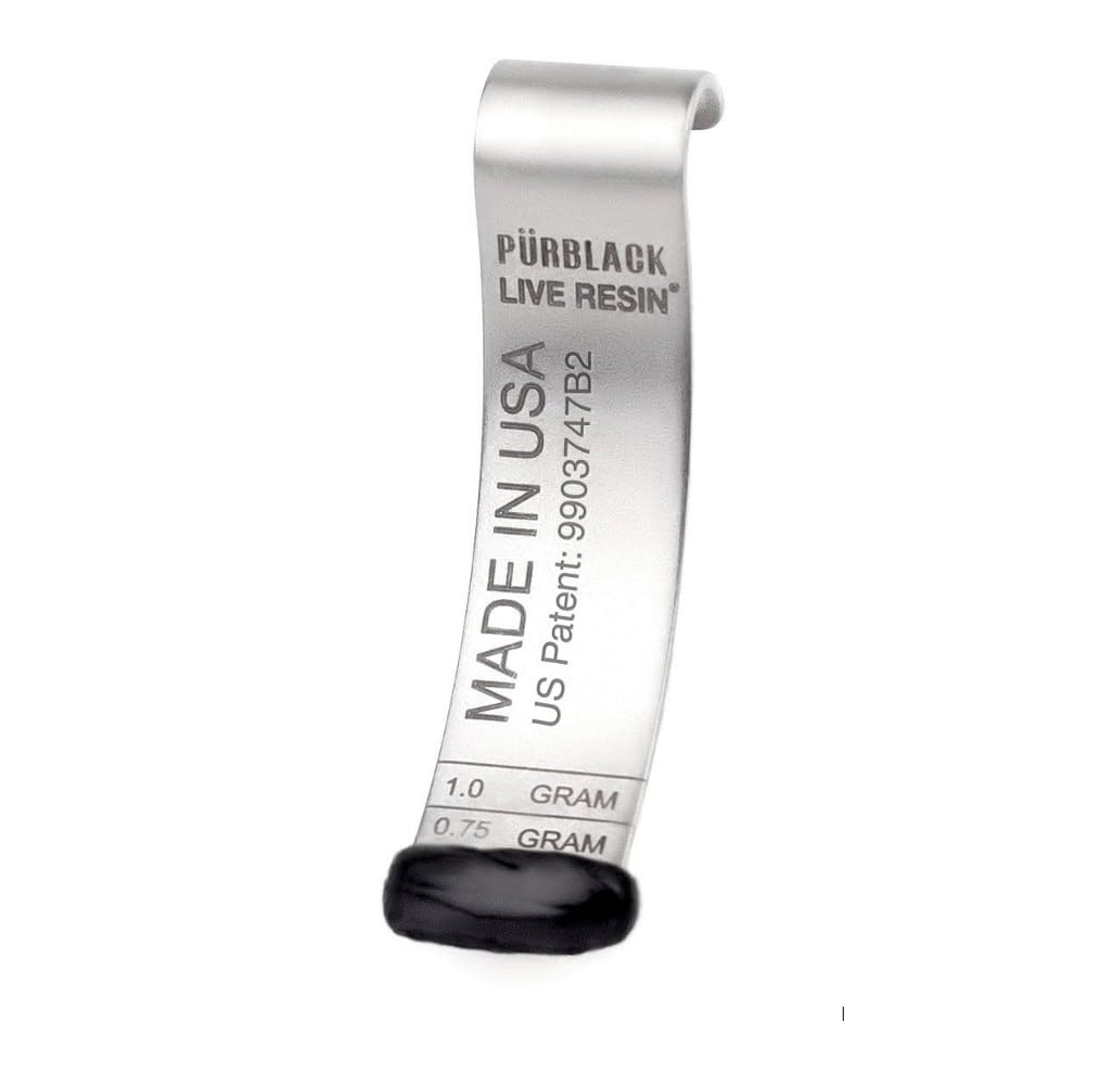 Pürblack ® Pürscale dla Shilajit - Opatentowane narzędzie pomiarowe Resin z łyżeczką 124; Zapewnia precyzyjne dozowanie, Self- Rozpuszczanie, Oszczędność czasu, Odor Neutralizacji 124; Pigułki Craft natychmiast dla natychmiastowej konsumpcji