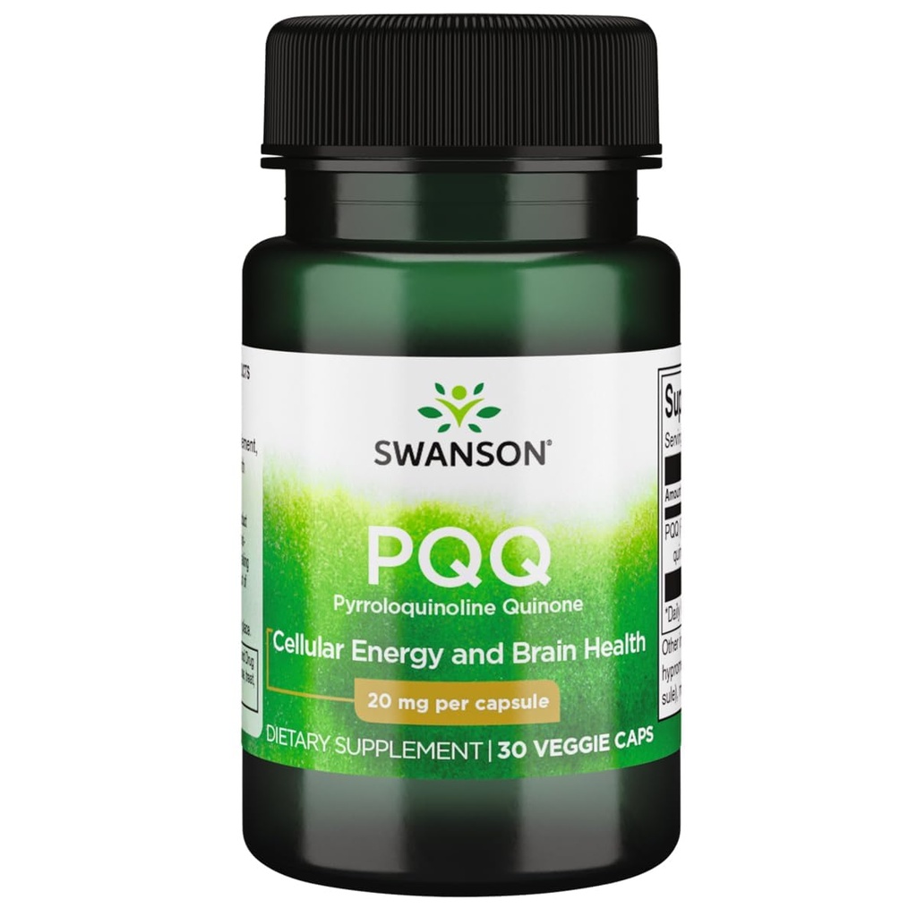 Swanson Pqq Pyrrolochinolina Quinone 20 Miligramy 30 Kapsułki Veg