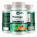 Tabletki Moringa z kurkumą i imbirem, 300 tabletek, 5 miesięcy dostaw, 150 Podawanie, 1000 Mg na Serving. Jedna kapsułka z wielorakimi korzyściami - Pomaga w leczeniu trawiennym (opakowanie zawierające 1)