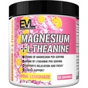 Evlution Nutrition Magnesium + L-Theanine - Natural Relaxation & Focus Support - 200mg Magnesium + 100mg L-Theanine - Vegan & Non-GMO - Powder Dietary Supplement - 30 Servings - Pink Lemonade