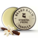 Wiking Beard Balm dla mężczyzn - Leave in Beard Conditioner - Styling Balon Made with Natural Derived Beard Butter, Argan & Jojoba Oils (2 unce (Pack of 1), Vanilla)