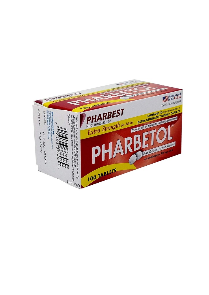 Pharbetol 500 mg Extra Siła Tabletki 100 Liczba (Generic Extra Siła)