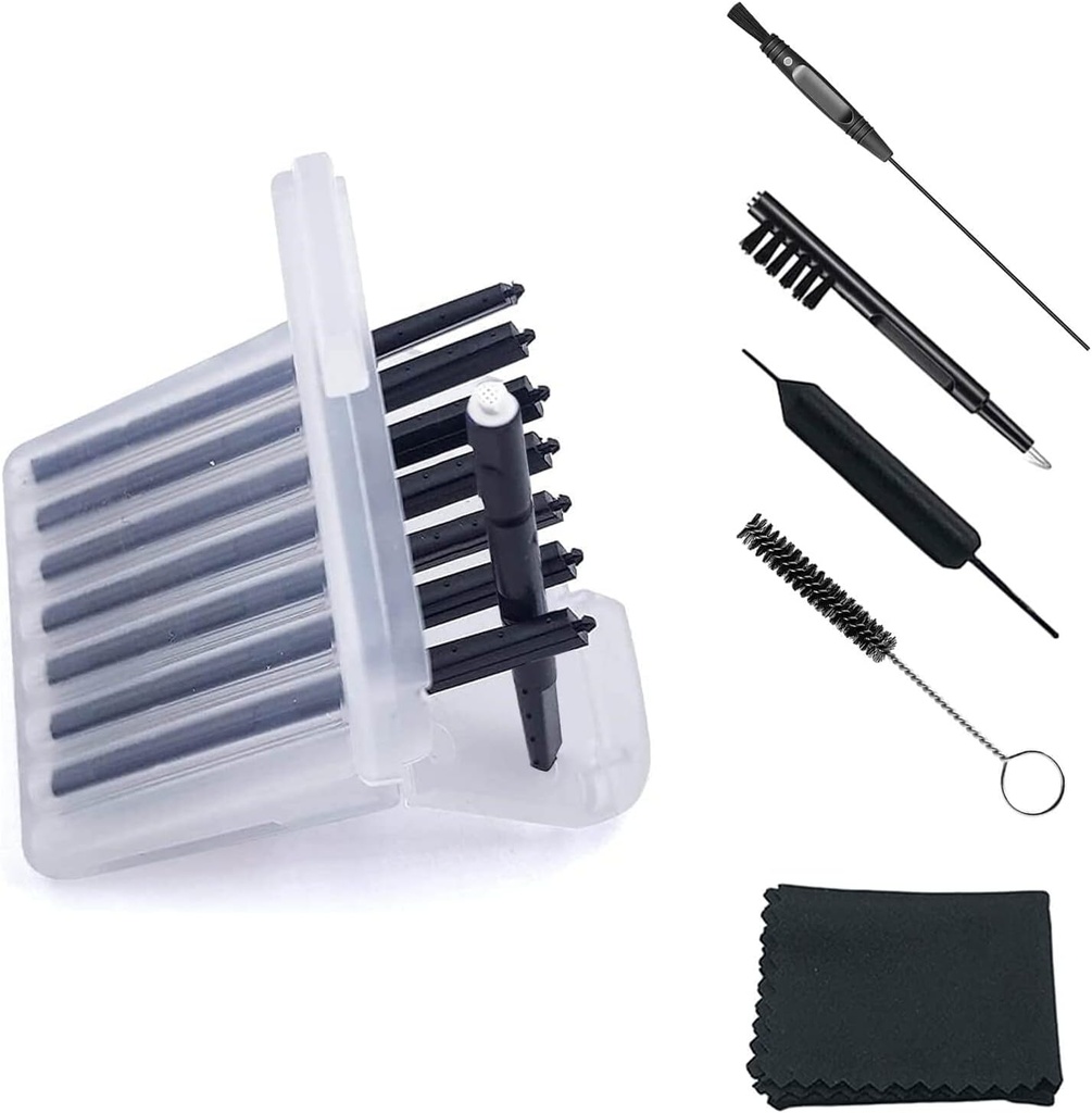 (4 opakowania) Filtry do pomocy słuchowej Wax Guard (32 jednostki) Zastąpienie Wax Cerumen Stop Pułapki na wosk dla Phonak, Widex, Unitron i Resound - 5 sztuk Zestaw do czyszczenia pomocy słuchowej z walizką