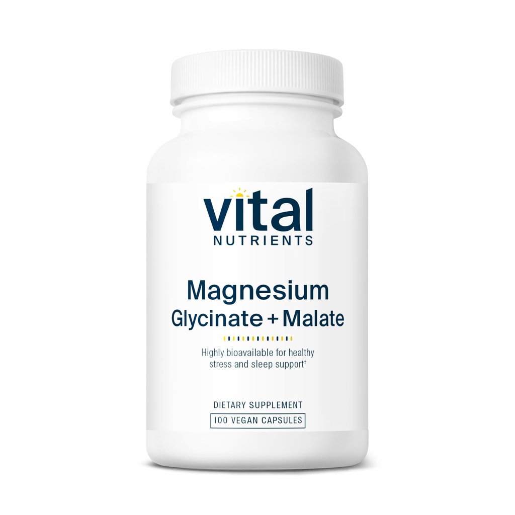 Vital Nutrigents Magnezu Glycinate + Malate 124; 120mg Vegan Magnezu Suplement dla Kobiet i Mężczyzn 124; Mięśnie, Serce, Podtrzymywanie Kości * Bilans 124; Promotes Relaxation Budapest 124; Gluten, Dairy i Soy Free 124; 100 Kapsułki