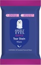 ANGELS EYES Face, Eye & Paw Cleansing & Tear Plain Wipe, Duży 4 "x7" Hipoalergiczne psy i chusteczki kota, Redukcja plamy łzy, Brud i absolutorium, Wolny zapachowy, 40