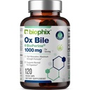 Biophix Ox Bile 1000 mg z BioPerine 120 Kapsułki wegetariańskie - Wysoka Absorpcja Enzymów Digestive Suplement - Wątroba Metaboliczne GI Tłuszcz Metabolizm Wsparcie
