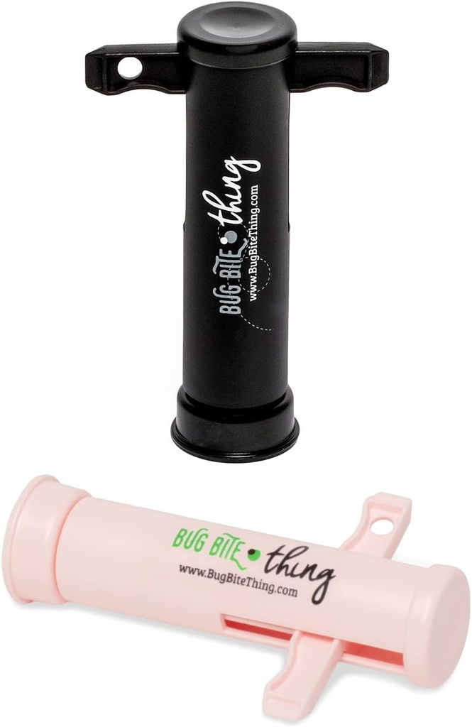 Narzędzie ssące Bug Bite Thing - Ukąszenia Bug Bites i Pszczoła / Użądlenia osa, Natural Insect Bite Relief, 2-Pack, 1 czarny / 1 różowy