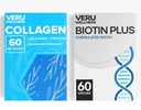Veru Wellness Hair Skin Nail Duo Lifestyle Patches - Biotin Collagen - Self Adhesive Time Release Topical Patch, 8- 10 godzin (60 Day Supply)