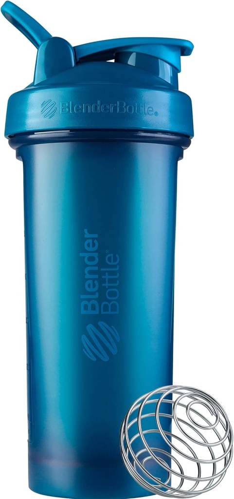 Butelka BlenderBottle Classic V2 Shaker Butelka Doskonała do shakes protein i przed treningiem, 28- Ounce, Ocean Blue
