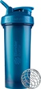 Butelka BlenderBottle Classic V2 Shaker Butelka Doskonała do shakes protein i przed treningiem, 28- Ounce, Ocean Blue