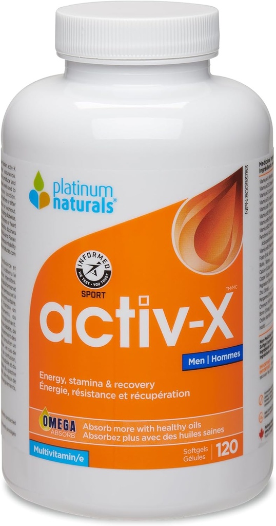 Platyna - Active- X Multi dla mężczyzn 120 Softgels