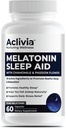 Super Siła Melatonina 10 MG Kapsułki, Rumianek, Passionflower & Lemon Balm, Pomoc snu pomaga zasnąć naturalnie i obudzić się odświeżony, Non-Habit Forming, 60 Kapsułki