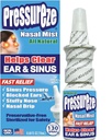 Pressureze Nasal Spray - All Natural Preservative-Free Steryle - Szybka ulga Nasal Spray - dla Sinus alergie Zatkane Uszy Głośne Chrapanie 124; 130 Spray, 18 ml