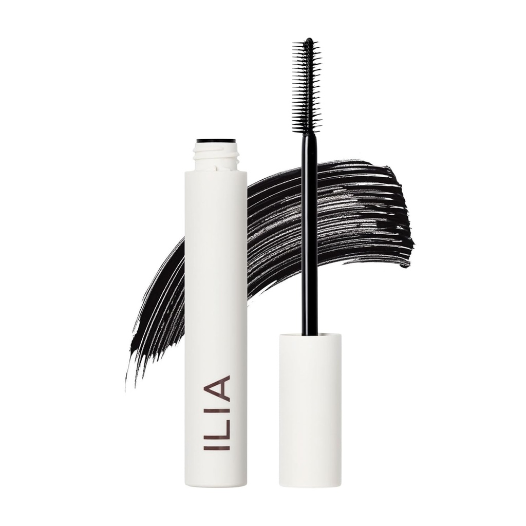 ILIA - Limitless Lash Mascara is 124; Lightweight, Nourishing, Lenggeration, Lifting Equipment 124; Flake + Smodge- Resistant Equipment 124; Non- Toxic, Cruelty- Free, Ophtalmologist -Tested, Safe For Sensitive Eyes (Soft Black)