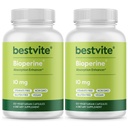 Bioperine 10mg (240 Kapsułki wegetariańskie) (120 x 2) - No Stearates - Vegan - Non GMO - Gluten Free - Wchłanianie Enhancer