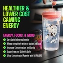 Gamer Supps, GG Energia czerwona Malina (100 Służenia) - Keto Przyjazny Gaming Energy i mieszanka nootropowa, Cukier wolny + Kofeina organiczna + Witaminy, Napoje proszkowe