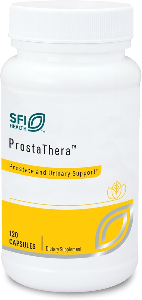 Klaire Labs SFI Health Prostathera - Suplement do prostaty dla mężczyzn z piłą Palmetto, Pollen, Nettle, Pygeum & Minerals - Gluten- Free Supplements to Support Prostate & Urnary Health (60 tabletek)