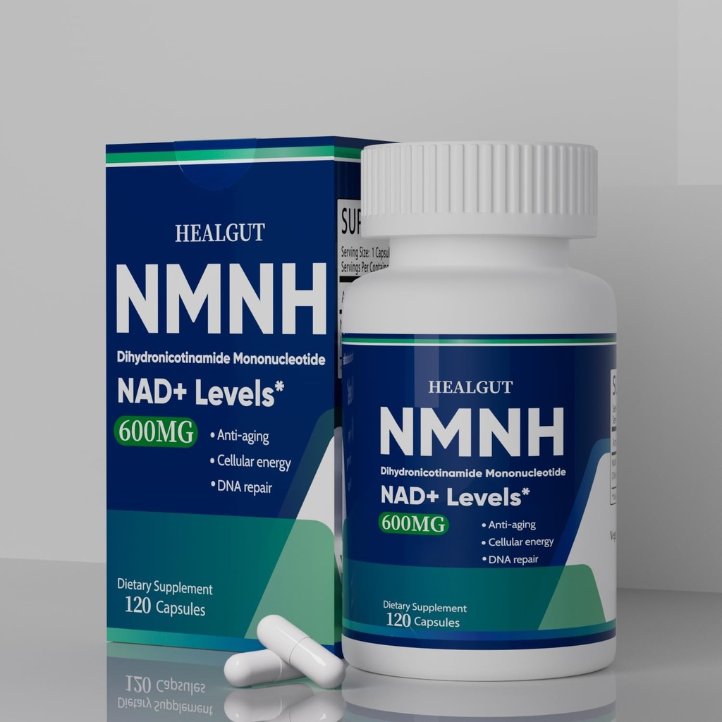 NMNH kapsułki: 120 Hrabia, 600mg suplement NMNH dla NAD + Optymalizacja