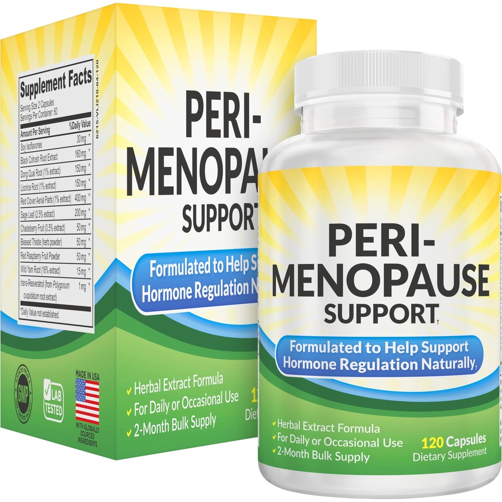 2- Miesięczne suplementy z menopauzą (All- in-1) Wsparcie dla hormonu kobiecego 124; Mieszanka 11 Herbs & Extracts 124; Suplement do menopauzy dla kobiet 124; Równowaga hormonalna kobiet 124; 60- Day Supply 124; 120 Kapsułki