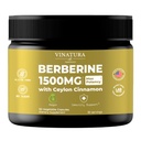 VINATURA Berberine 1500mg - Berberine Supplement with Ceylon Cynamon, Max Potency Berberine HCL - 90 kapsułki