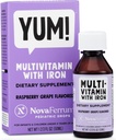 NovaFerrum Yum Biżuteria 124; Multiwitamina z żelazem dla niemowląt, Toddlers & Kids Ages 4 & Under 124; Wsparcie immunologiczne 124; Gluten Free Certified 124; Cukier Free 124; Winogrona malinowe 124; 50 Sługi