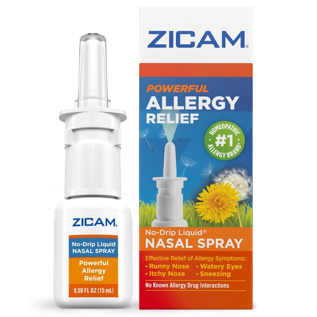 Zicam Allergy Relief No- Drip Płynny Nasal Spray Non- Drowsy, 0.5 unce