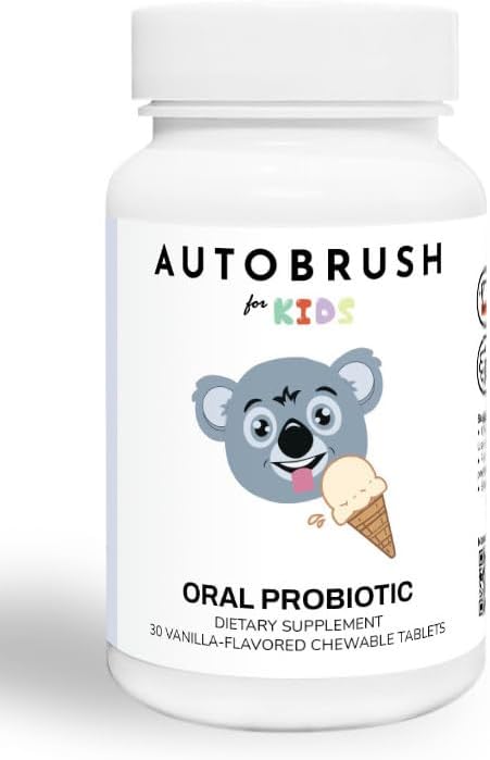pędzel dla dzieci Oral- Pielęgnacja Powolne Rozpuścić Probiotyczne Tablety 124; Suplementy dentystyczne 124; Zdrowsze Zęby i Gumy 124; Zbalansowane Usta Biome 124; 30 Hrabia (Vanilla) (1)