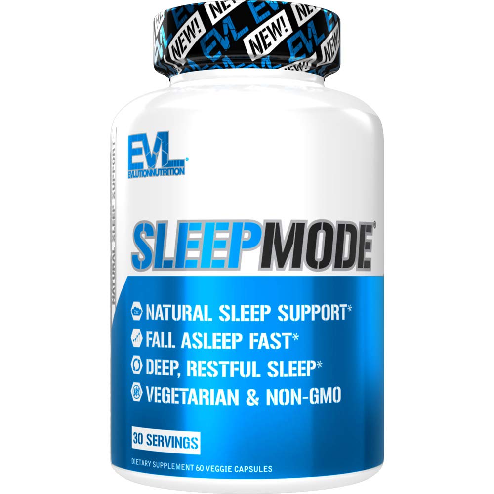 Evlution Nutrition Herbal Complex Sleep Suplementy dla dorosłych Delikatny Sen Wsparcie dla dorosłych Melatonina Tabletki z Valerian L- Triptophan Lemon Balm i więcej - Restful Calm kapsułki - 30 Służenia