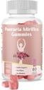 Pueraria Mirifica Gummy Organic Supplement - Pure Root 10: 1 Concentrated Extract 60 Veggie Gummies, Premium - for Transgender. Kobiety, mężczyźni...