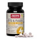 Jarrow Formulas Methyl B- 12 1000 MCG i Methyl Folate 400 MCG, Extra Strength, Cellular Energy Metabolizm i cardioviral Health Formula (1) Z P- 5- P, 100 Tabletki do rozgryzania i żucia, Do 100 Day Supply