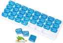 31 Dzień Monthly Pill Organizator, Przenośny Pill Medicine Case Box Holder for Daily Medicine / Witamina / Oleje rybne / Suplement