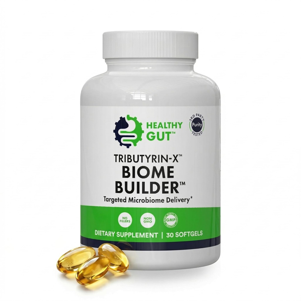 Zdrowy Gut Tributeren- X Biodostępny Postbiotyk Butyrate dla Gut Health & Leaky Gut Support 124; 99% Czysty w / Zero Zapach 124; 30 Softgels