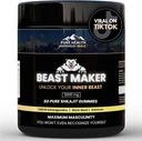 Beast Maker - Pure Shilajit Gummies dla mężczyzn 124; Natural Himilayan Organic Shilajit Autentyczny suplement wzbogacania mężczyzn z Ashwagandha, Black Musli, Gokshura 124; 60 Gummies