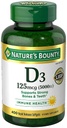 Nature 's Bounty immunologicznego zdrowia Witamina D3 5000 iu, Szybkie wydanie 400 Softgels