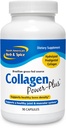 PÓŁNOCNY AMERYKAN HERB & SPICE Collagen Power- Plus - 90 Kapsułki - Suplement Kolagenowy - Joint & Wsparcie dla mięśni, Zdrowe włosy, Skóra i paznokcie - Bromelain, Papain, Witamina C - Non-GMO - 30 Służenie