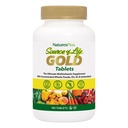 NaturesPlus Źródło życia Gold Multivitamin - 180 Tabletki - z witamin D3 & B12 - Krew, kości i immunologiczne Wsparcie - Wegetarianin & Gluten Free - 60 Sługi