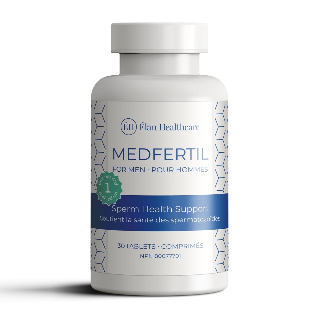 Medfertil dla mężczyzn Naturalny suplement diety dla mężczyzn z karnityną, Co- Q10, Selenem, Cynkiem, Witaminą C, E, B12, B9 (30 tabletek)