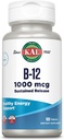 KAL Witamina B12 1000mcg, Trwały suplement do uwalniania dla zdrowej energii, Metabolizm, Zdrowie serca, Nerwy i Red Blood Support, Długotrwała receptura, Wegan, 100 Służenia, 100 Tabletki