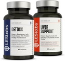 LES Labs Detoxx and Liver Support Duo-Bundle for Support Healthy Liver Function, glutation Production, and detoksycation