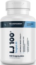 Transparent Labs LJ100 - Eurycoma Longifolia Tongkat Ali Extract 100mg kapsułki dla Lean Body Mass, Siła i Zwiększenie wydajności - 60 Count