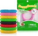 24 Pack Mosquito Repelent Bransoletki, Indywidualnie zapakowane Repelent Opaski, DEET Free, Naturalny i wodoodporny Band