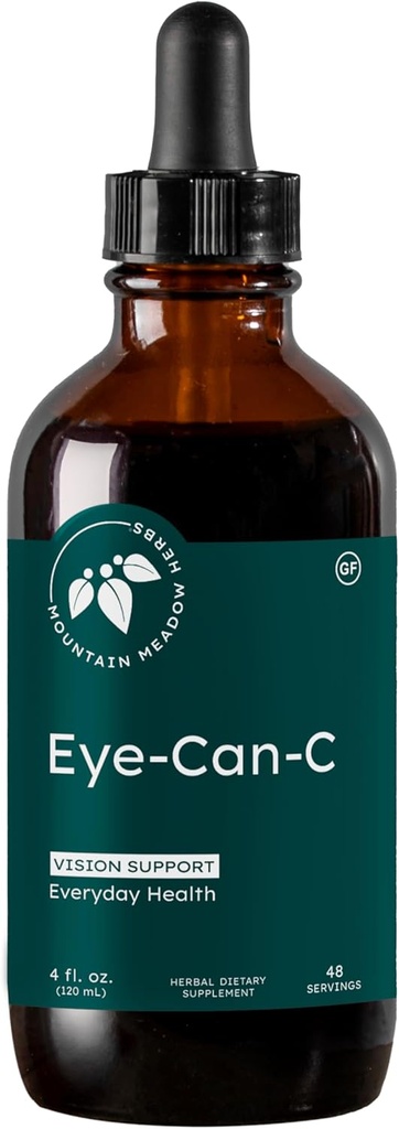 Mountain Meadow Herbs Eye- Can- C 4oz. Xi124; Liquid Vision Health and Support with Ginkgo Biloba, Night Vision, Dri- Eye Relief, Reduction Glare & Healthy Circulation Support