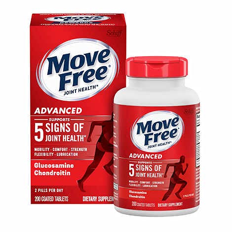 Ruch Free Advanced, 80 tabletek - Joint Health Supplement with Glucozamine and Chondroitin (opakowanie zawierające 8 tabletek)